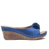 GC Shoes Sydney Flower Comfort Slide Wedge Sandals - 2 of 4