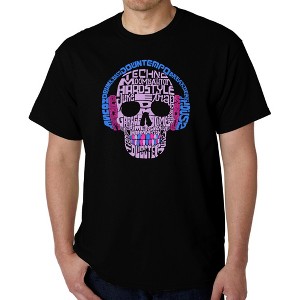 LA Pop Art Men's Word Art T-shirt - Styles of EDM Music - 1 of 4