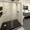 NicBex Shower Door 56-60" Wx70" H Double Sliding Glass and Anti-collision Frame Shower Door with 1/4" (6mm) Clear SGCC Tempered Glass - 2 of 4
