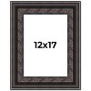 PosterPalooza | 3.5" Wide Ornate Black Picture Frame - UV Acrylic, Foam Board Backing, Hanging Hardware - 2 of 4