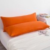2 Pack Brushed Microfiber Body Pillowcases, Super Soft Body Pillow Cover with Envelope Closure - NTBAY - 3 of 4