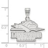 Black Bow Jewelry 10k White Gold Longwood Lancers NCAA Medium Pendant - 2 of 3
