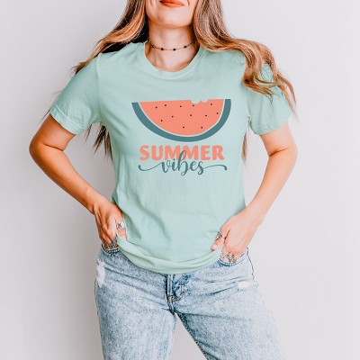Simply Sage Market Boho Summer Vibes Watermelon Short Sleeve Tee