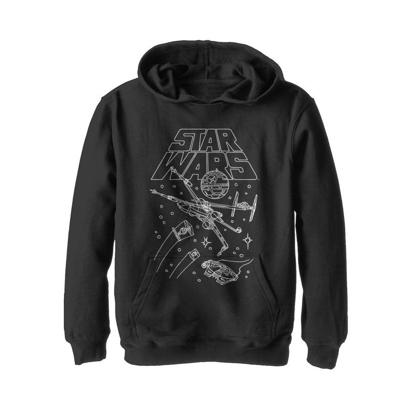 Boy's Star Wars Star Ship Meeting Pull Over Hoodie, 1 of 5