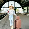 Gulches Luggage Sets, Hardshell 4pc Luggage Hardside Lightweight Durable Suitcase sets Spinner Wheels Suitcase with TSA Lock (12/20/24/28),ROSE GOLD - 2 of 4