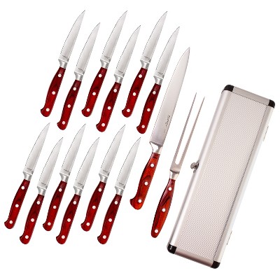 Berghoff Pakka Stainless Steel 12pc Steak Knife Set 4.75, Pakka Wood :  Target