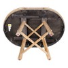 Anybear Farmhouse Round Extendable Dining Table - 4 of 4