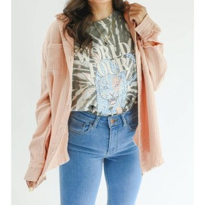 Women's Rise Above Button Down Top - LA MIEL - 1 of 4
