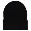 Marvel Comic Logo Beanie Embroidered Vintage Design Cuff Knit Beanie Hat Cap Black - image 3 of 3