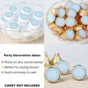 Big Dot of Happiness Dusty Blue Wedding Candy Stickers, Mr & Mrs Wedding Guest Favors, Party Favor Labels, Small Round Candy Stickers - 324 Count - 4 of 4