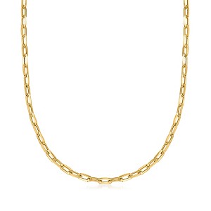 Ross-Simons Italian 14kt Yellow Gold Paper Clip Link Necklace - 1 of 4