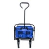 Vynxaria Folding Wagon Cart ¨C Heavy-Duty Utility Wagon with Adjustable Handle for Garden, Shopping, Beach - 4 of 4