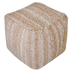 Beverly Pouf Ottoman - Beige - Christopher Knight Home