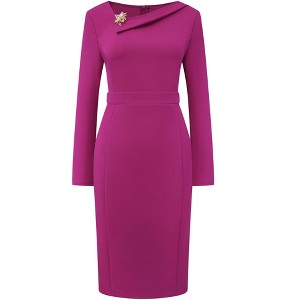 v neck long sleeve chiffon dress Bell Sleeve V-neck Chiffon Fit and Flare Wedding Dress