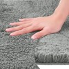 Unique Bargains Rectangular Machine Washable Plush Absorbent Cotton Mat for Bathroom Vanity - 3 of 4