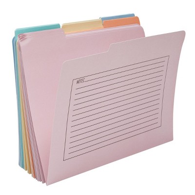 Stockroom Plus 30 Pack Office File Folders For Filling Cabinet Documents Letter Size, School Work Note Organizers, 11.5 x 9 in