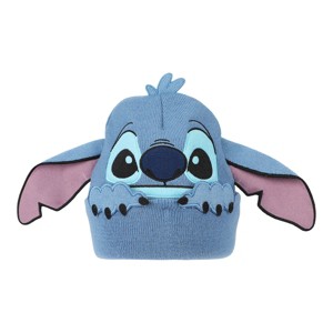 Disney Stitch Peekaboo Hands Blue Cuff Beanie - 1 of 4