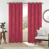 RT Designers Collection Helena Halo Foil Blackout Polyester Window Curtain Grommet Panel 52" x 84" Red - 2 of 4