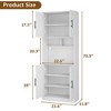71" Tall Kitchen Storage Cabinets, Pantry Cabinet with Microwave Shelf - 2 of 4