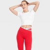 Women's Everyday Soft Cropped Short Sleeve T-Shirt - All In Motion™ - 3 of 4