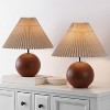 Rory 17.25" Table Lamp (Set of 2) - TBL4629 - Dark Walnut - Safavieh - 3 of 4