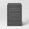 Esker Recycled Resin Rectangle C-Shaped Patio Accent Table Gray - Threshold™ - 4 of 4