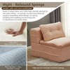 PAGED Foldable Sofa Convertible Sleeper Sofa Bed Deep Seat Sofa Couch with Functional Blanket and 2 Soft Pillows for Living Room - 3 of 4
