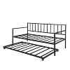 NicBex Twin Size Upholstered Daybed, Modern Wooden Bed Frame with 2 Storage Drawers and Backrest for Living Room - 3 of 4