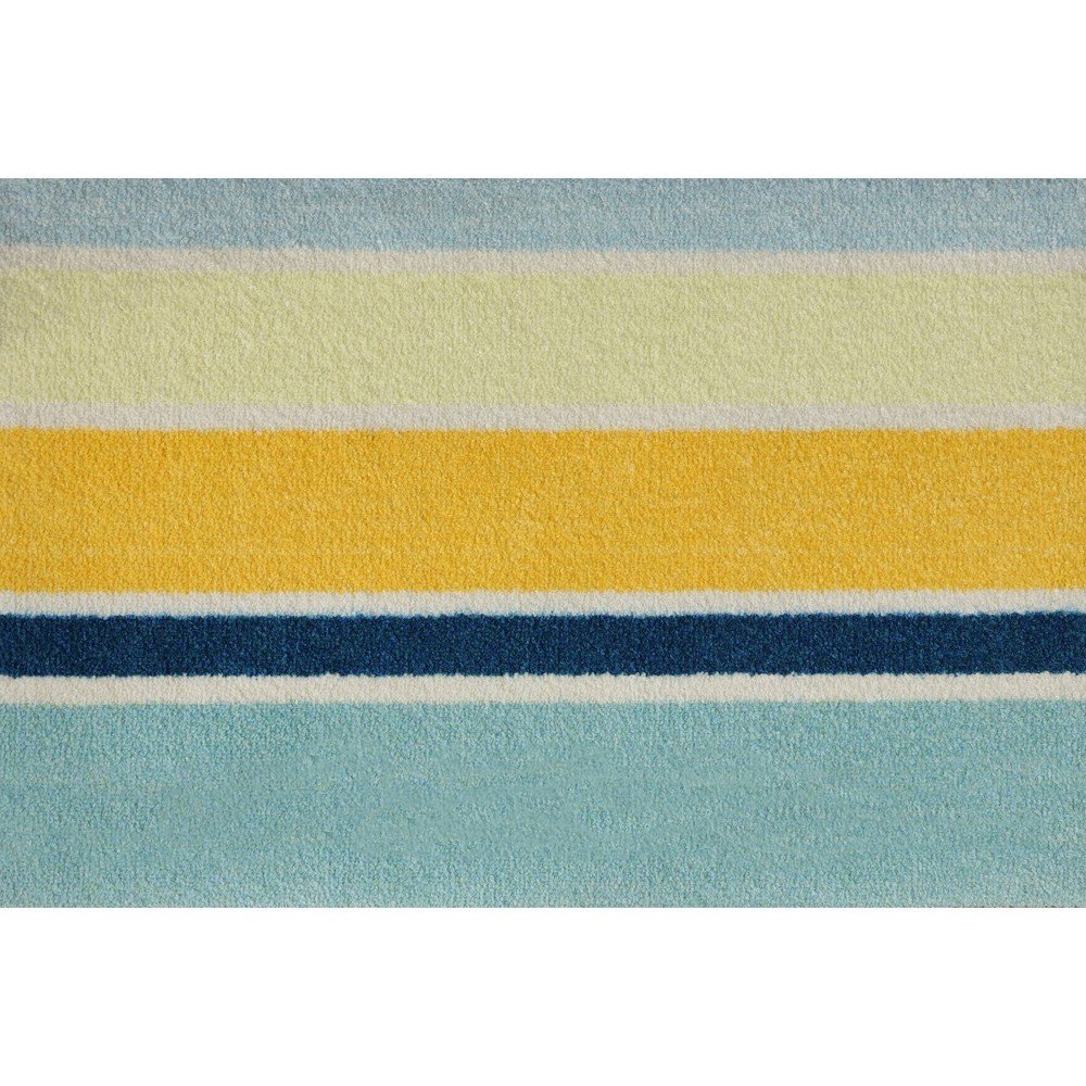 Photos - Doormat Bungalow Flooring 2'x3' ColorStar Coastal Sun   