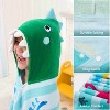 Joyfy Hooded Towels for Kids Dinosaur Print 30" x 50" for 3-10 Years Boy Girls Soft 100% Cotton Kids Beach Towel  Beach Hooded Absorbent Pool Toddler - 4 of 4