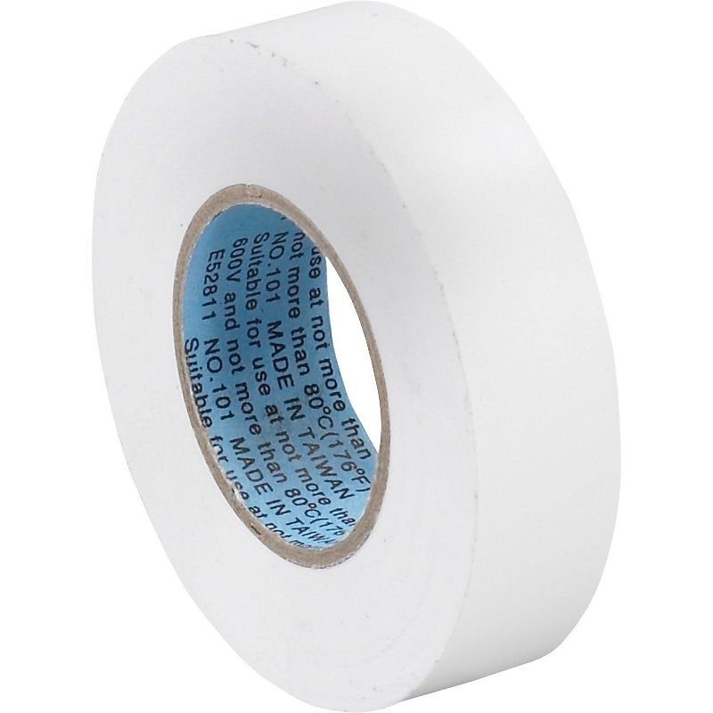 Box Partners Electrical Tape 7.0 Mil 3/4"x 20 yds. White 10/Case T96461810PKW, 1 of 3