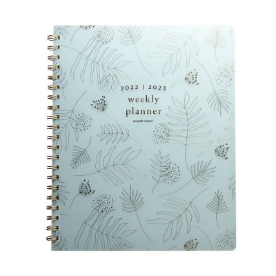 Photo 1 of 2pack 2022-23 Academic Planner 9.125x11.25 Weekly Spiral Frosted Dew - russell+hazel