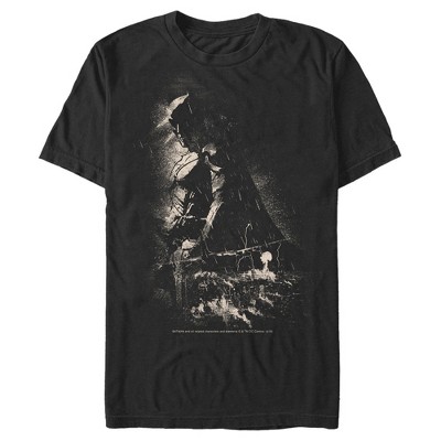 Men's Batman Grunge Hero In Shadow T-shirt : Target