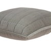 Parkland Collection,Kavi Gray Solid Quilted Throw Pillow - 4 of 4