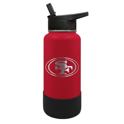 NFL San Francisco 49ers Stainless Steel Water Bottle With Lid Insulated  32oz