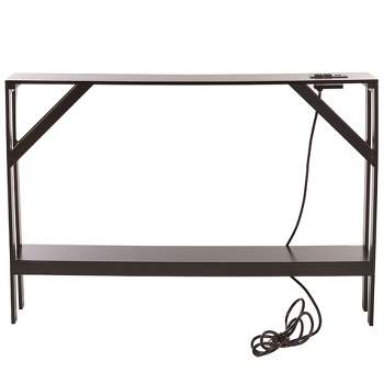 The Lakeside Collection Skinny Sofa Table with Outlet