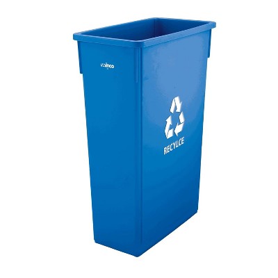 Slender Trash Can, 23-Gallon, Gray,Medium