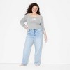 Women's LA Long Sleeve Graphic T-Shirt - Heather Gray - 3 of 3