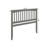 AFI Furnishings Mission King Headboard with Turbo Charger in Grey - 3 of 4