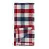 4pk Cotton Gingham Table Napkins - Saro Lifestyle: Classic Check Pattern, 20"x20", Off-White, Machine Washable, Kitchen Textiles - 3 of 4