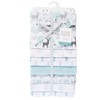 Hudson Baby Infant Cotton Flannel Receiving Blankets Bundle, Linocut Woodland Neutral, One Size - 2 of 2