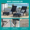 Aheaplus Outdoor Chaise Lounge Chair for Poolside Patio - 3 of 4