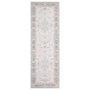 Area Rugs for Living Room Non Slip Non Sedding Machine Washable Rug Vintage Floral Medallion Low Pile Foldable Carpet for Bedroom Dining Room - 1 of 4