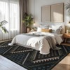 Nasitip Bohemia Geometric Patterns Area Rug,Machine Washable & Non-Slip, Soft Low Pile for Easy-Living Rooms - 4 of 4
