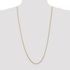 Black Bow Jewelry 1.3mm, 14k Yellow Gold, Solid Franco Chain Necklace - 2 of 4