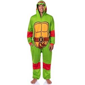 Teenage Mutant Ninja Turtles Mens' Union Suit Costume Sleep Pajama - 1 of 4