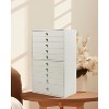 10-Drawer Large Jewelry Box, Extra Storage Organizer for Watches, Earrings, Necklaces & Rings, White - 2 of 4