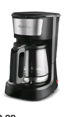 Gourmia 12 Cup One-Touch Switch Coffee Maker with Auto Keep Warm Black