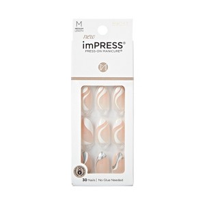 KISS Products Medium Almond Gel Press-On Fake Nails - On My Mind - 33ct - 1 of 4