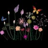 Men's Design By Humans Floral ,botanical,butterflies design By bambino T-Shirt - 2 of 2